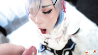 sweetie-fox-sexy-maid-rem-sucked-and-fucked-for-the-first-time-with-subaru-cosplay