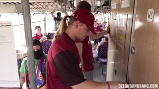 football-gangbang-on-a-train