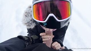 OnlyFans - Eva Elfie - Creampie in Snow Mountains rq