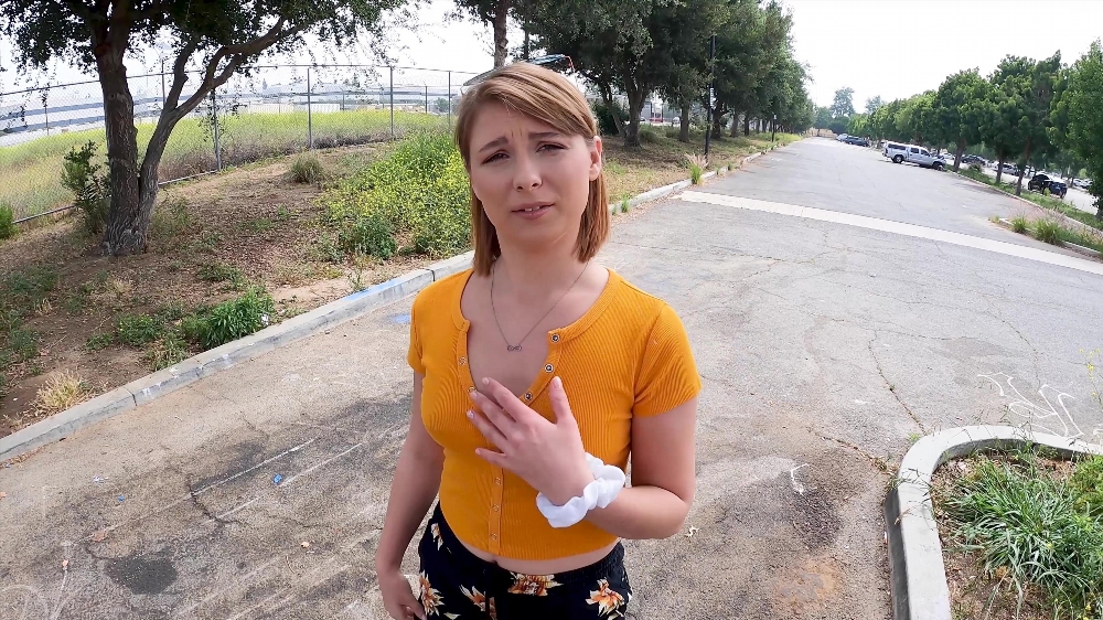 Farm Girl Ginger Grey Sucks in Public And Gets A Creampie