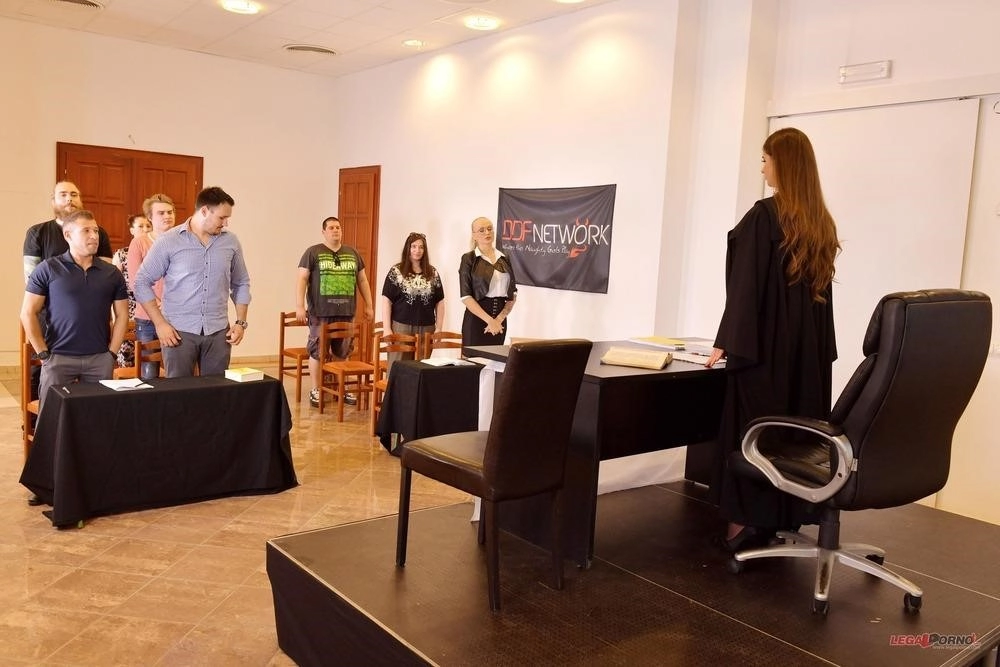 Xtreme court to jail orgy with Cathy Heaven, Kayla Green, Andreina De Luxe GP271