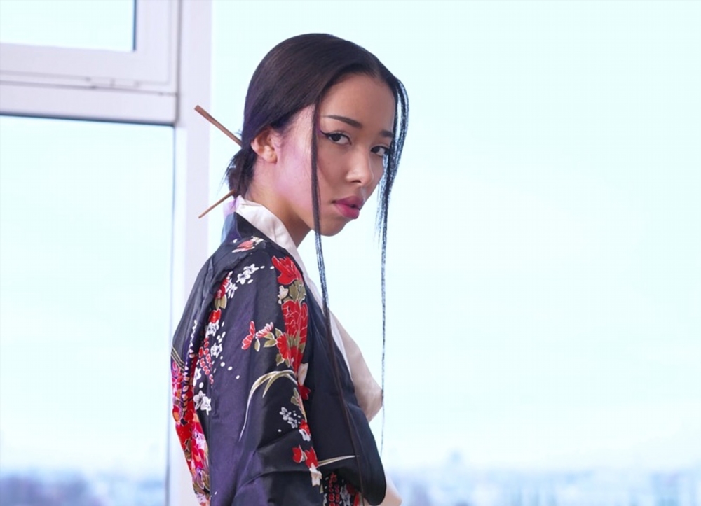 Skinny Samurai Dancer Lia Lin Takes a Hard Ass Pound GP2339